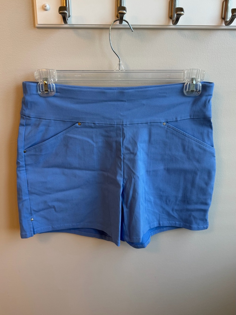 Blue Women's Stretch Pull-On Shorts